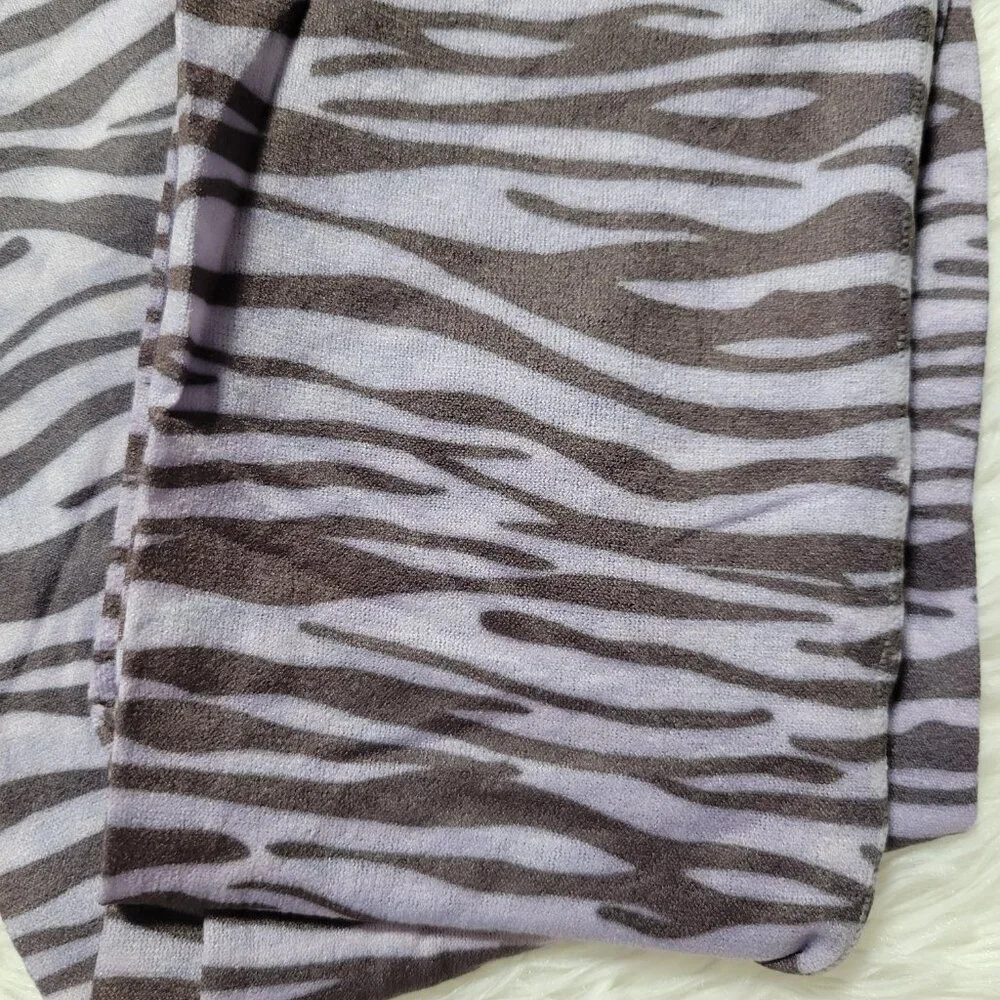 Zebra Print Footless Tights